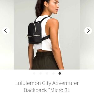 Lululemon Black City Adventurer Backpack